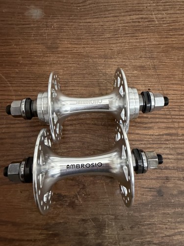 Ambrosio track hub set front - track, &